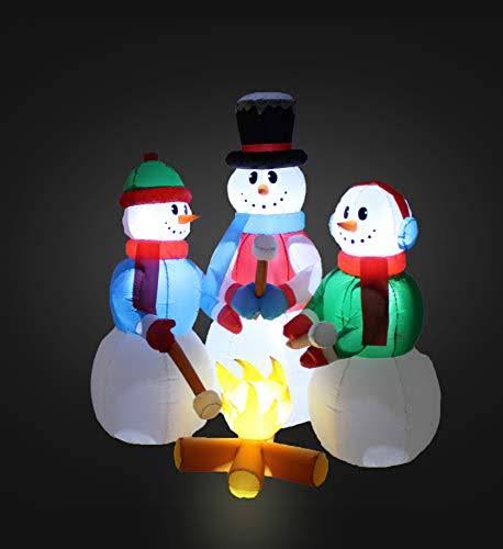 Christmas Inflatable Snowman Campfire G60775