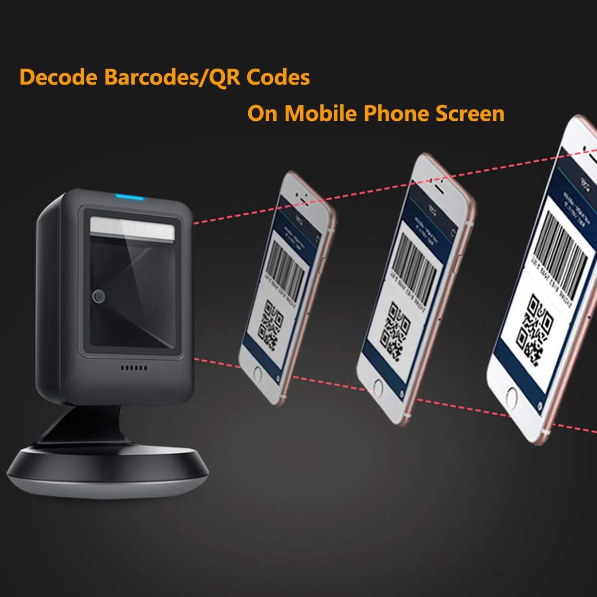 Wired 2D Barcode Scanner with USB Cable P8992