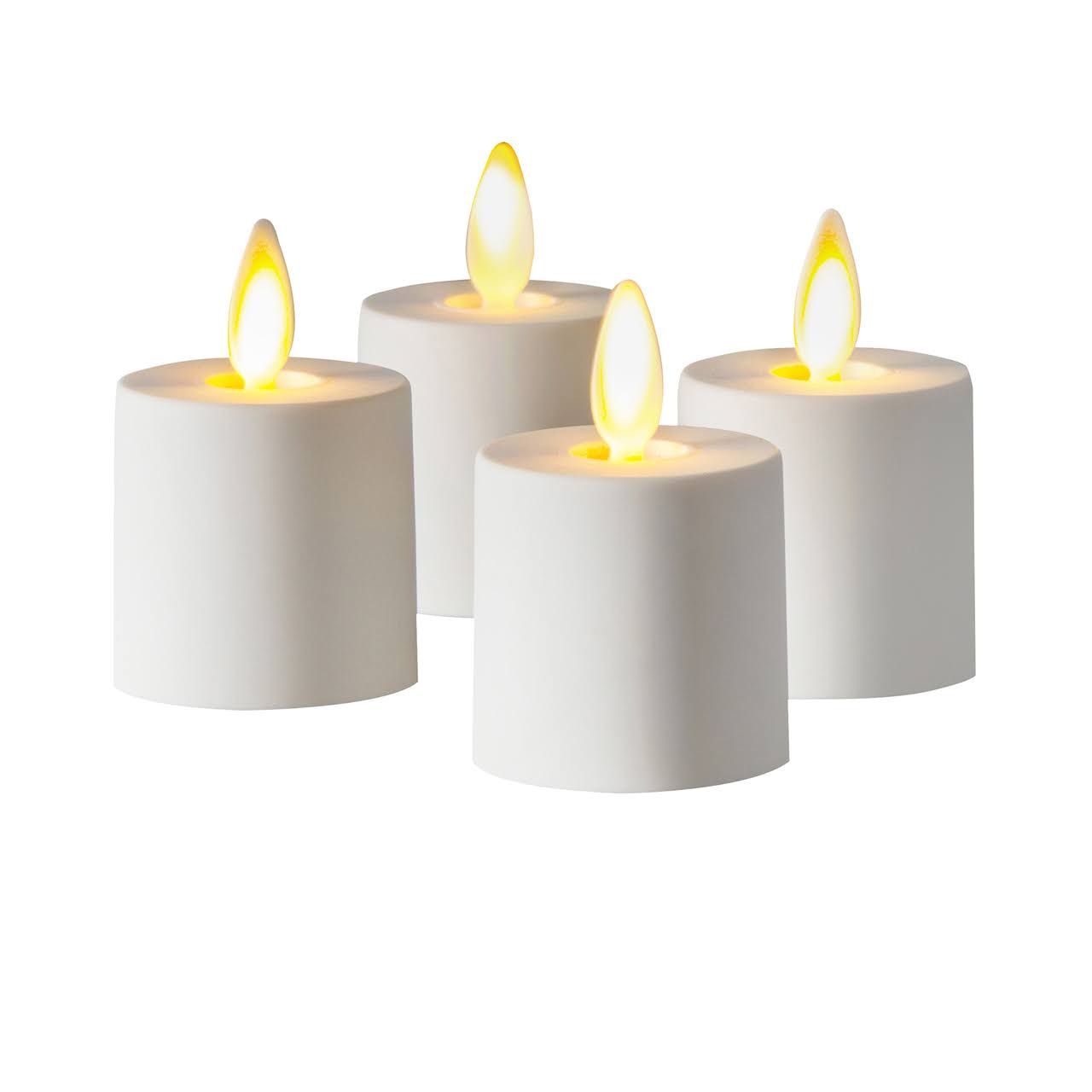 Set of Four Moving Flame Tealights A347
