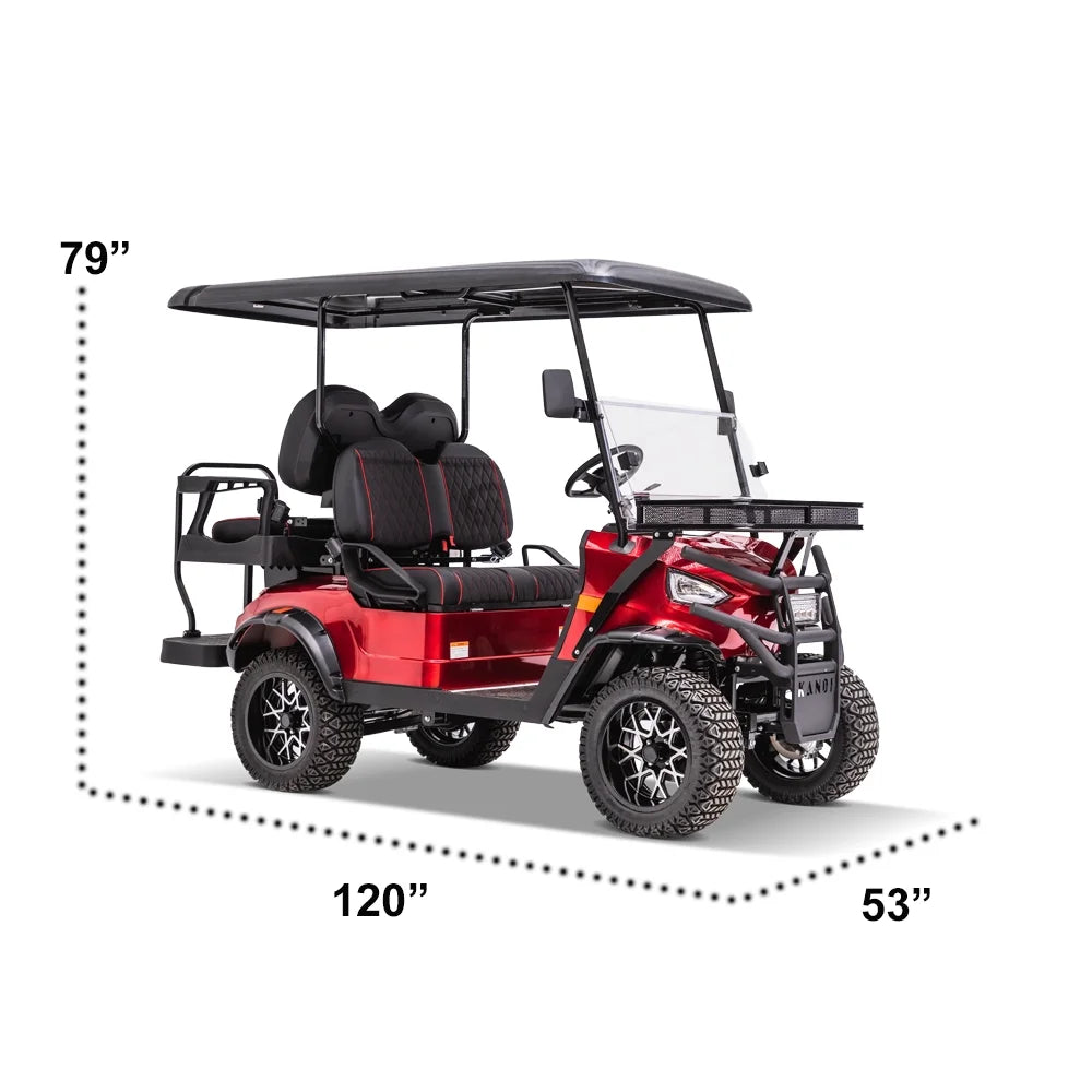 Red Electric Golf Cart U521