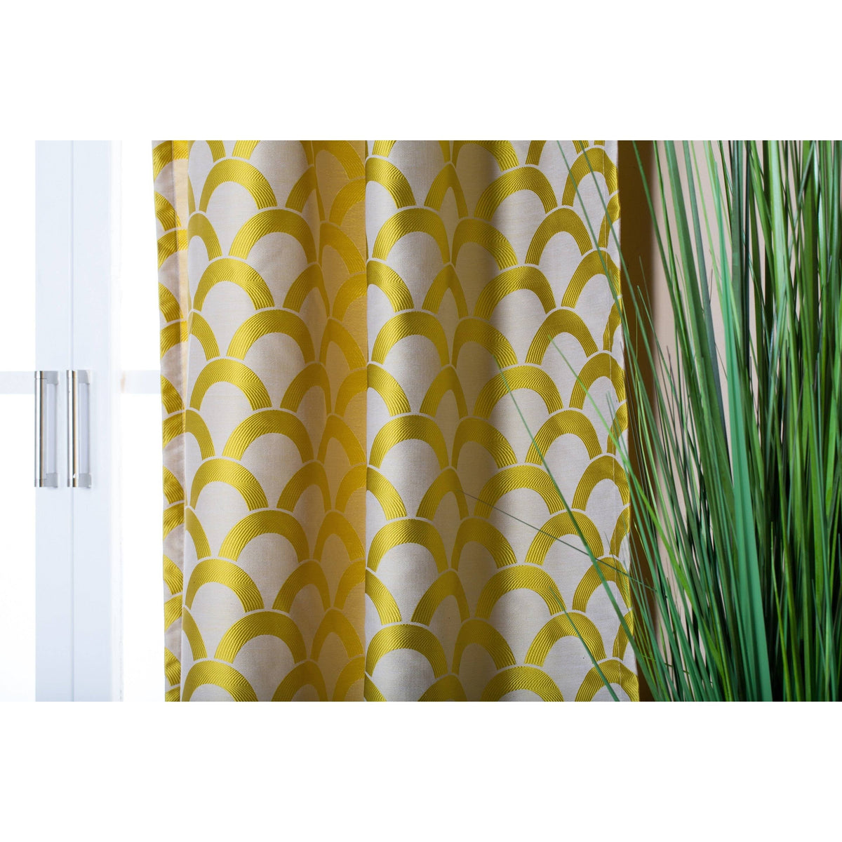 Beige/Taupe Jacquard Panel J153