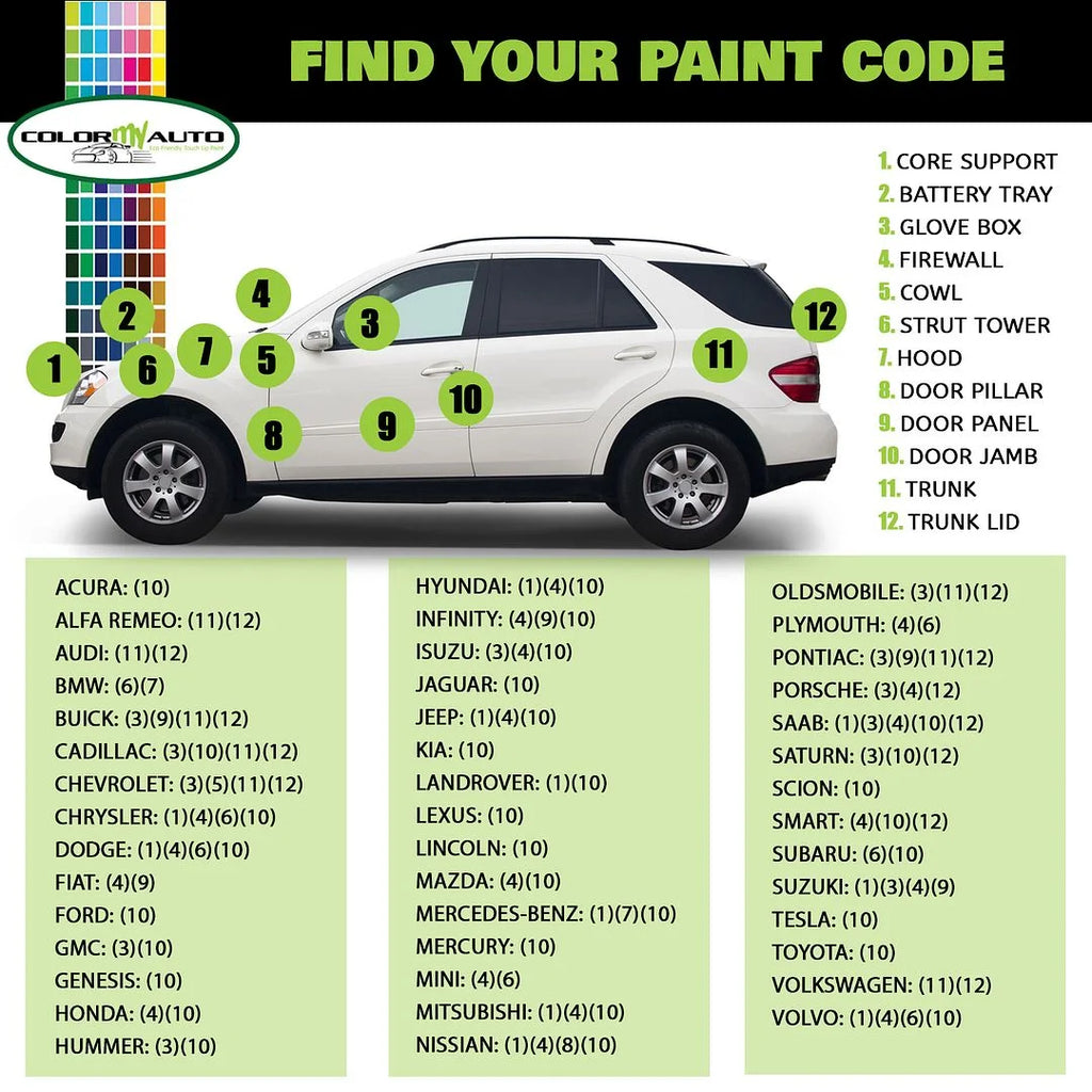 Single Stage Automotive Paint 1 Oz Bottle Q961