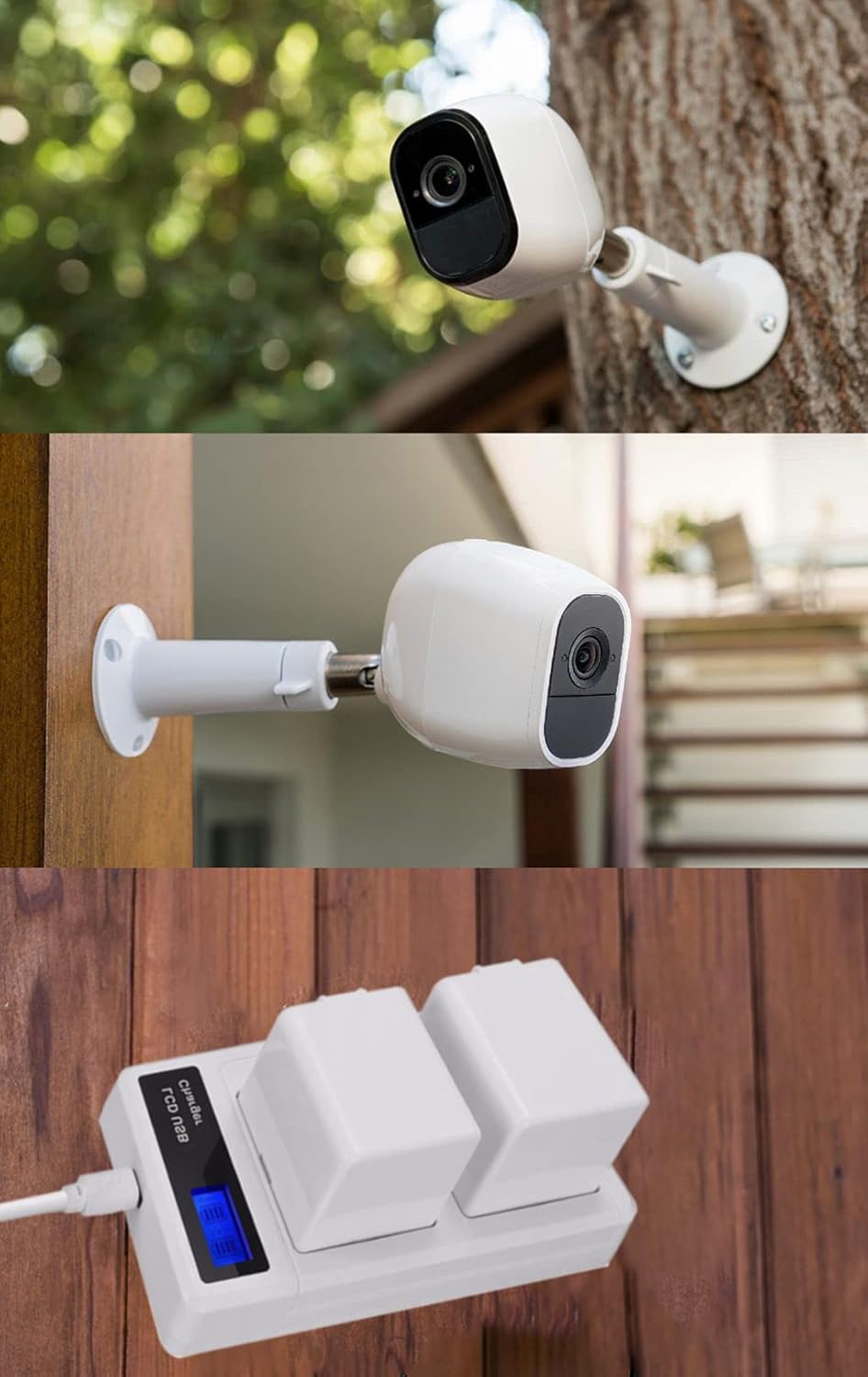 2-Pack Rechargeable Battery and Dual Battery Charge Station for Arlo Pro Surveillance Camera O4947