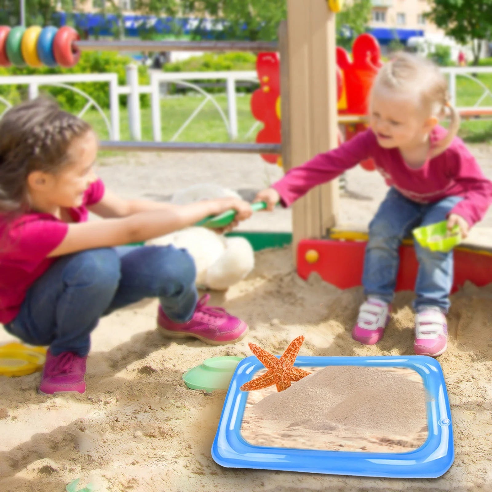 Inflatable Sand Box with Sand Molds Tools S208
