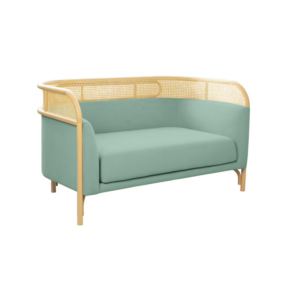 Ocean Blue Velvet Loveseat X464475