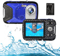 Waterproof Digital Camera with Flash 2.8 Inch LCD, 16FT, Blue, Pack of 2 A6633