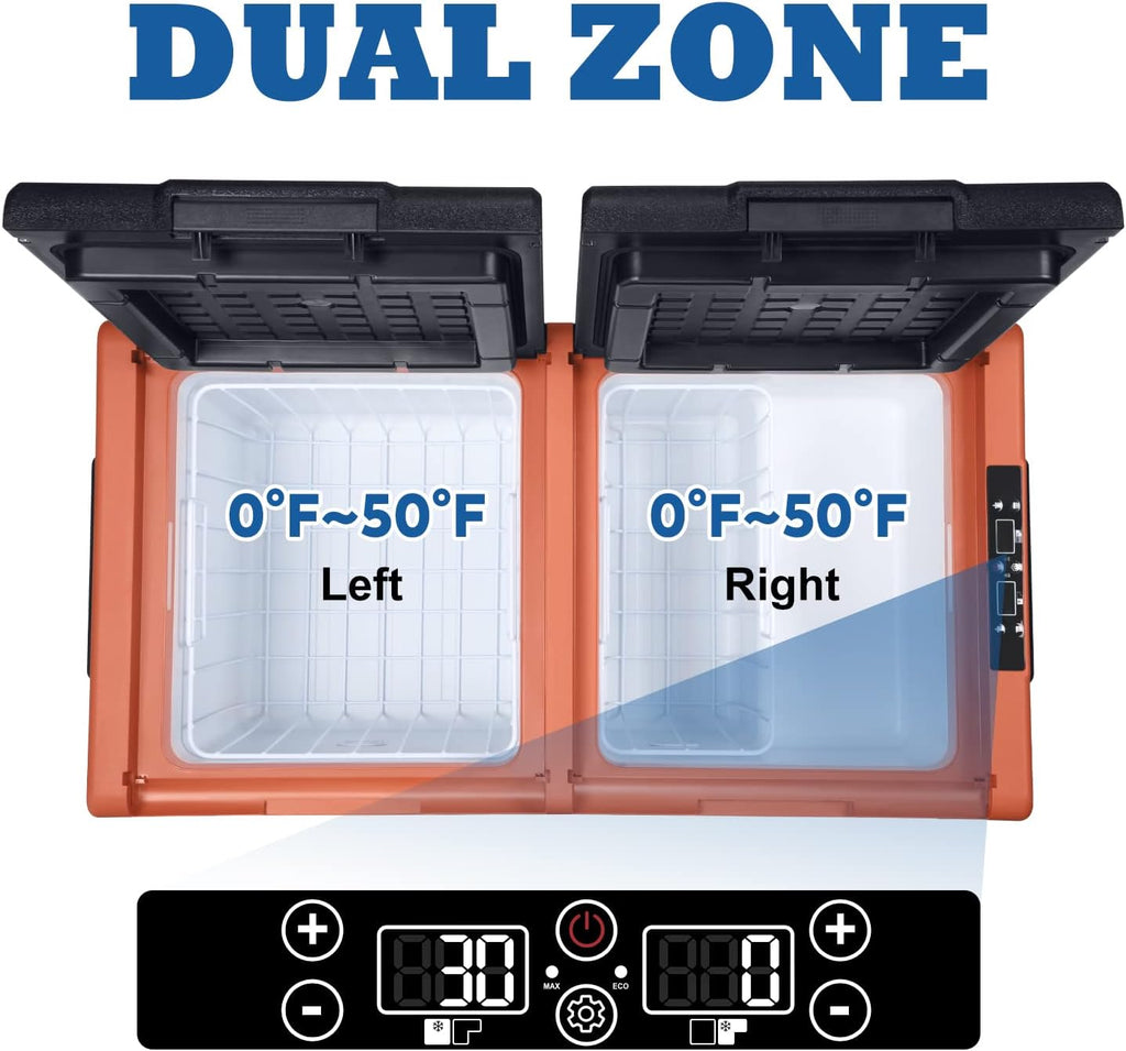 Portable Refrigerator Freezer, Dual Zone, 12 Volt W4825