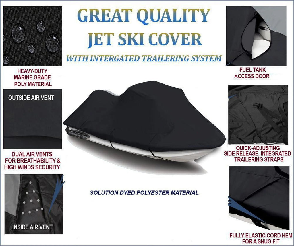 Black 600 Denier JetSki Cover D575358