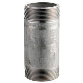 SS 304/304L Schedule 80 Seamless Extra Heavy Pipe Nipple 1-1/4X4-1/2 NPT Male Pkg Qty 10 Z258