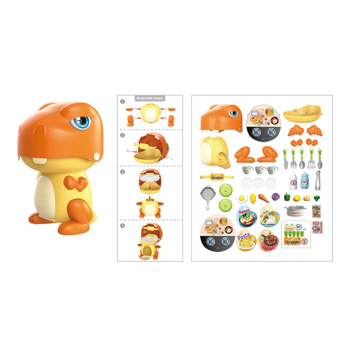 Play House Kitchen Set with Play Food for Toddlers N2566