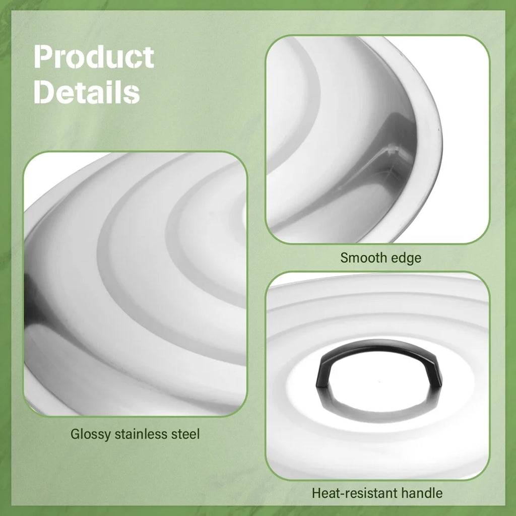 27.6 Inches Stainless Steel Fire Pit Cover with Handle C475
