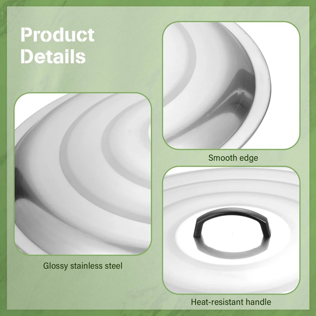 27.6 Inches Stainless Steel Fire Pit Cover with Handle C475