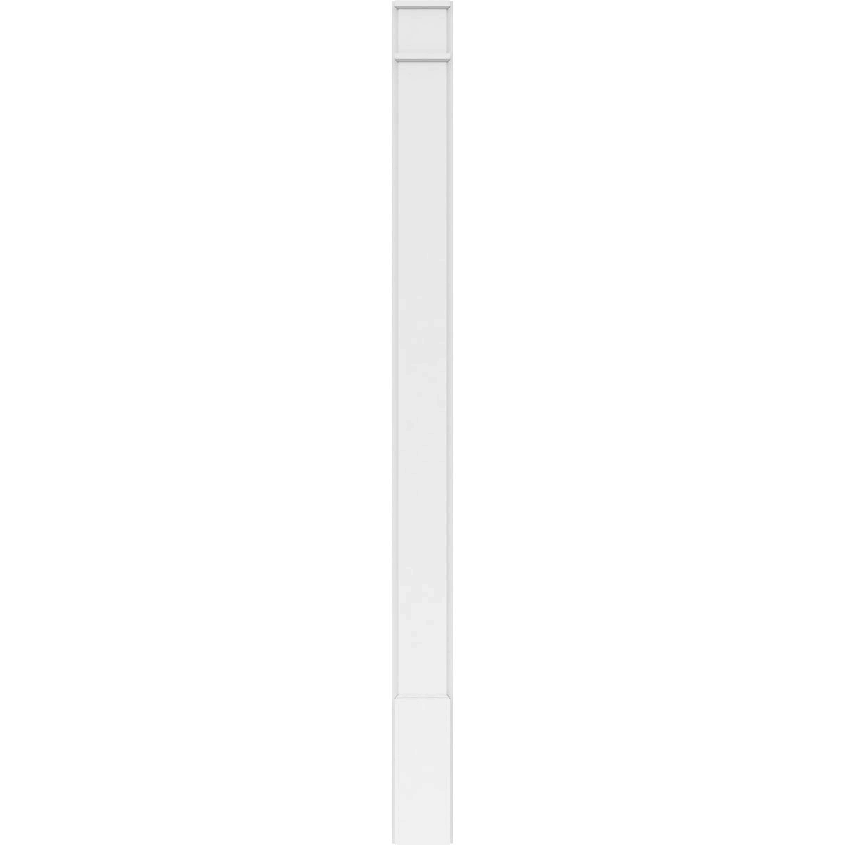 Plain PVC Pilaster with Standard Capital and Base (Pair) D1559