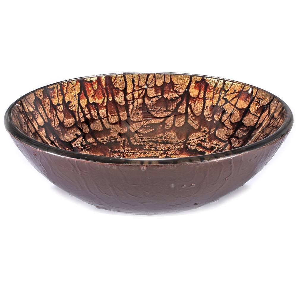 Glass Circular Vessel Bathroom Sink H386570
