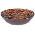 Glass Circular Vessel Bathroom Sink H386570