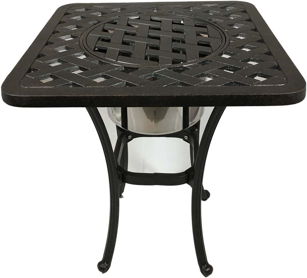 21 Square Cast Aluminum Cooler Table G5300