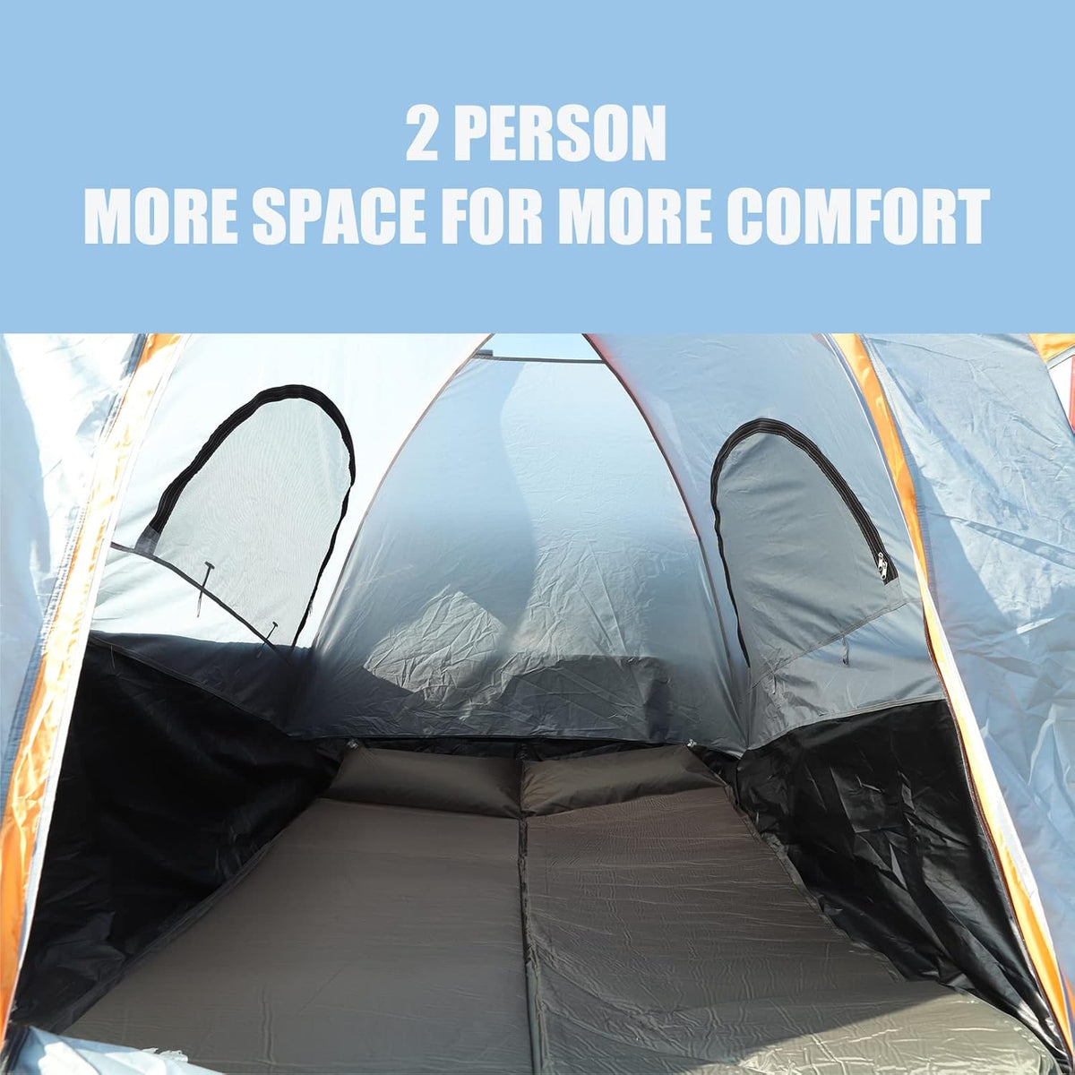 Waterproof Double Layer Pickup Truck Tent for 2 Person N3190