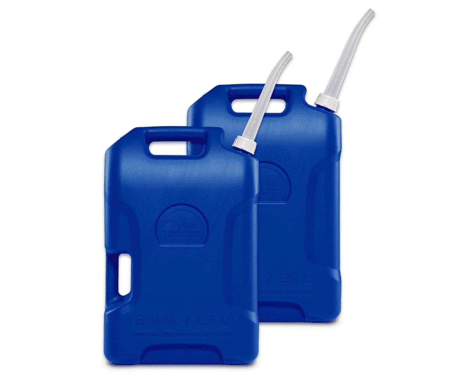 6 Gallon Water Container 2 Pack, Blue F66333