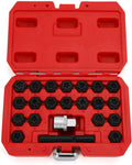 22Pc Wheel Locking Key Lug Nut Removal Set R665