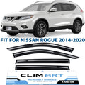 Dark Smoke 4 pcs Rain Guards for Nissan Rogue 2014-2020 J59999