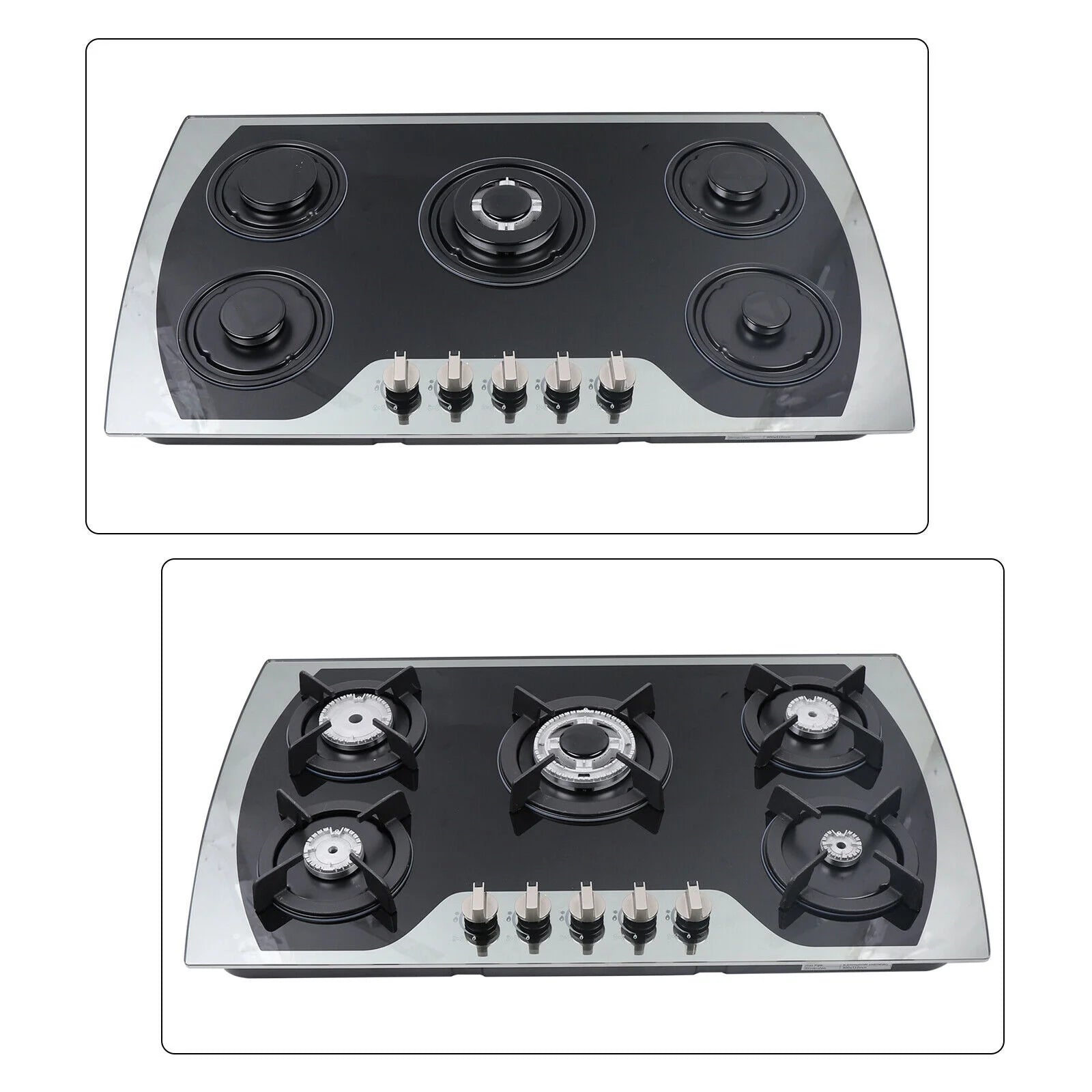 35.4" 5 Burners Tempered Glass Gas Cooktop Z879