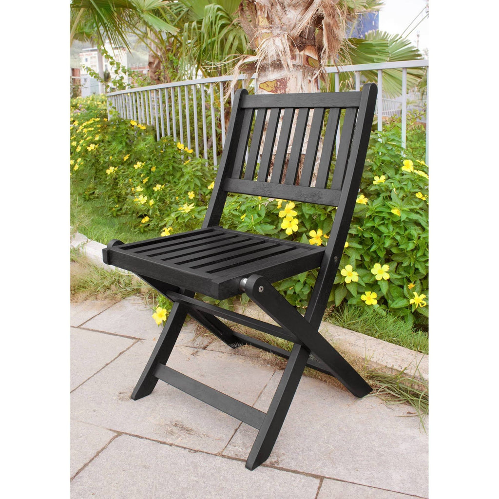4pk Black Folding Chairs I8578