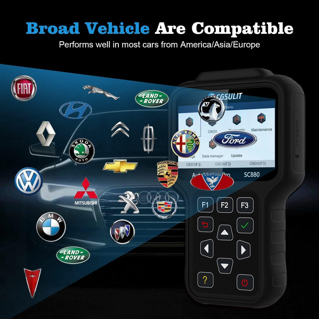 OBD2 Diagnostic Scanner with EPB ABS SAS SRS Reset D58512