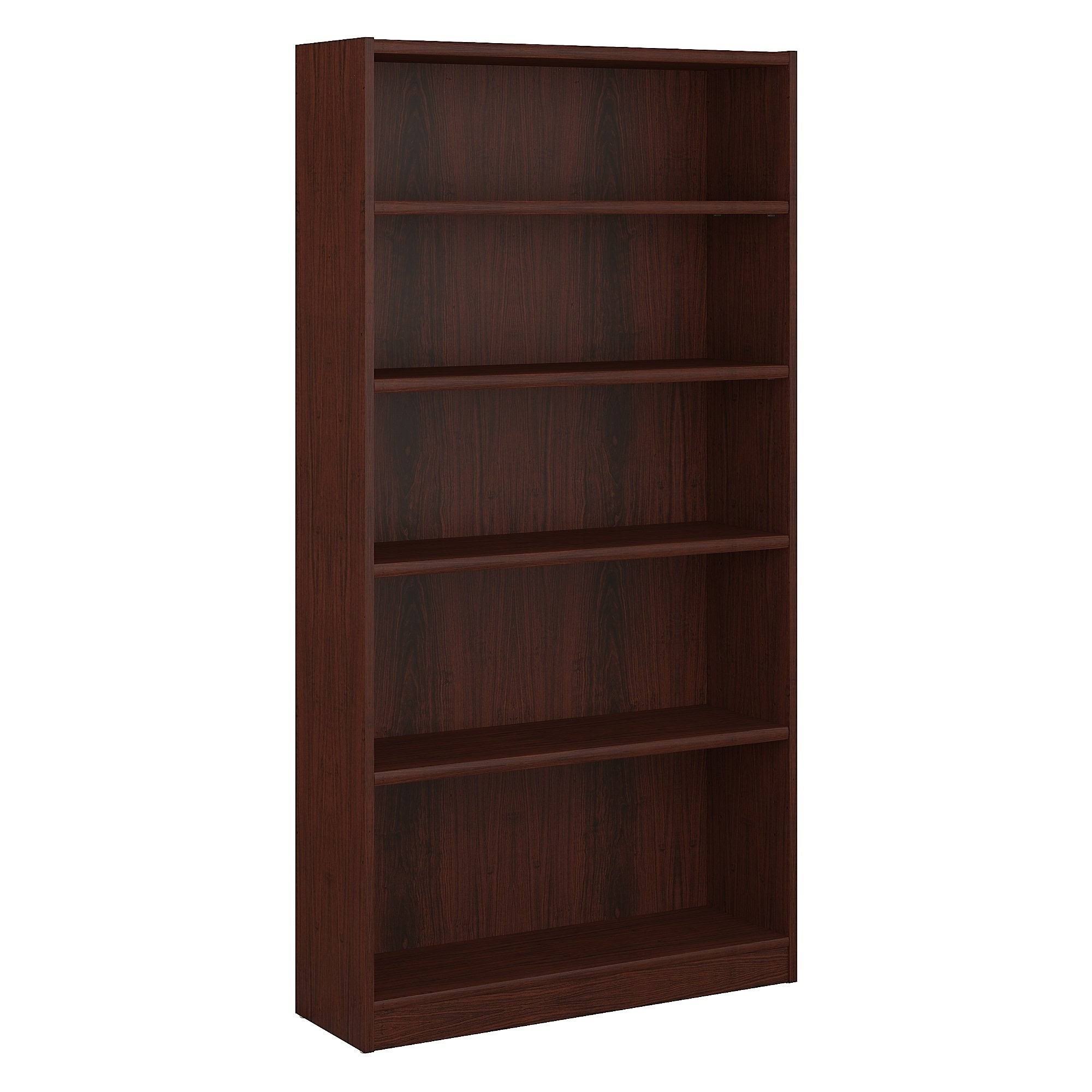 Red 5 Shelf Bookcase I5240