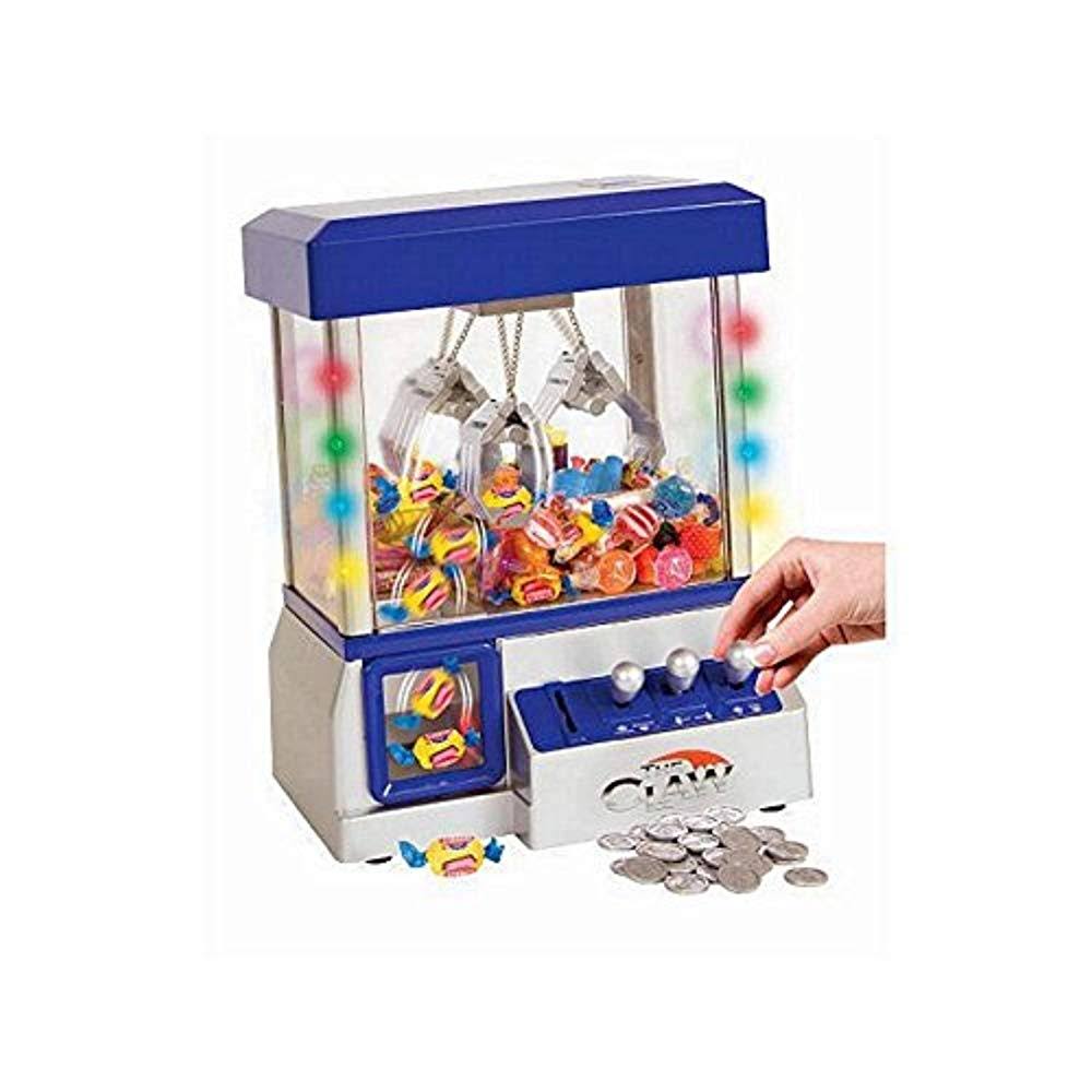 Blue Electronic Candy Grabber Machine Arcade Game with LED Lights Z10042
