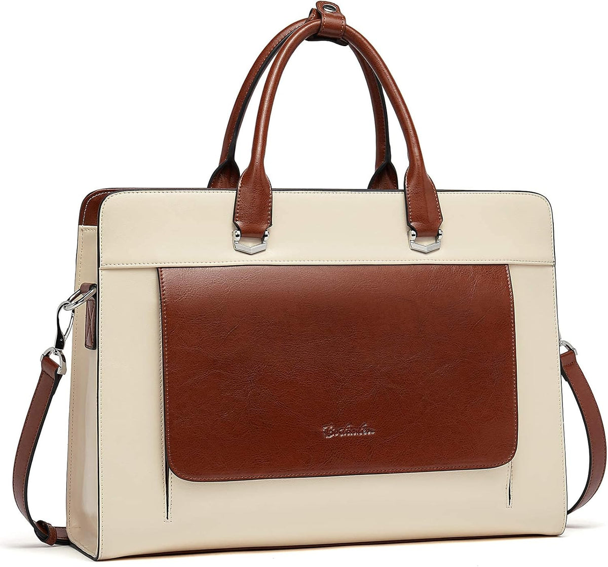 15.6 Inch Leather Laptop Messenger Bag U747