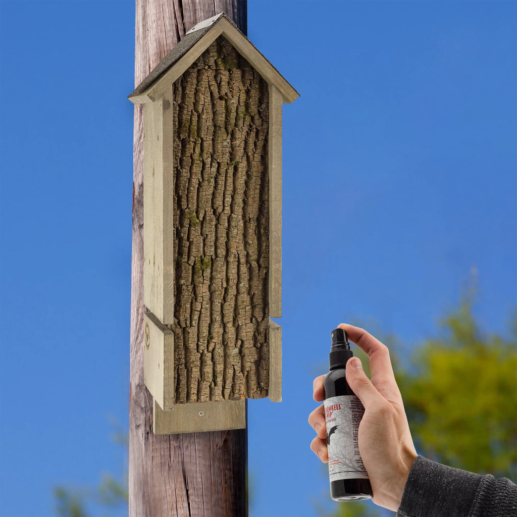 Rustic Handmade Bat House with Bat Attractant W104