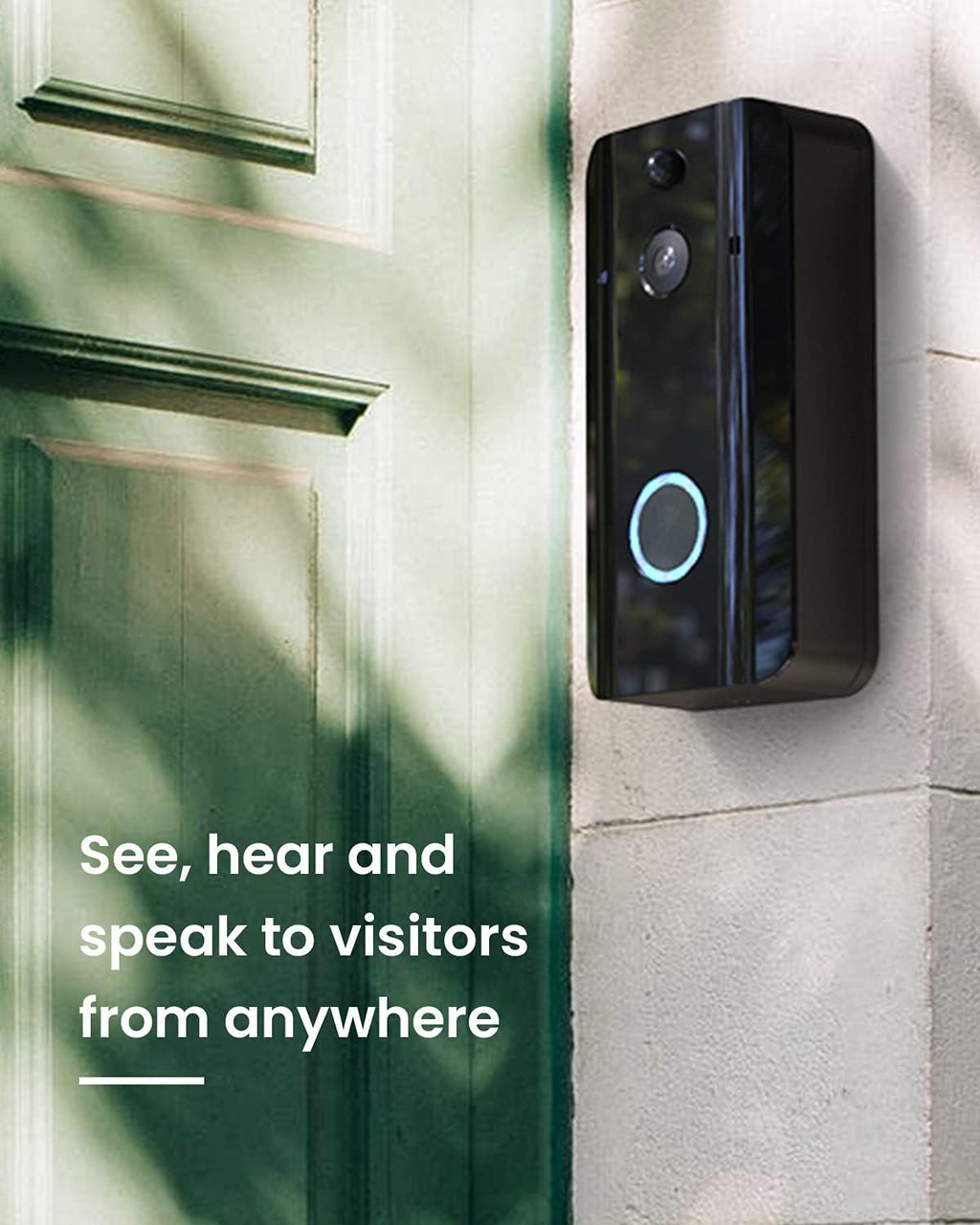 Video Doorbell Camera with Chime, 1080P Rechargeable Battery Powered, 2-Way Audio, Motion Detection, Night Vision T43751