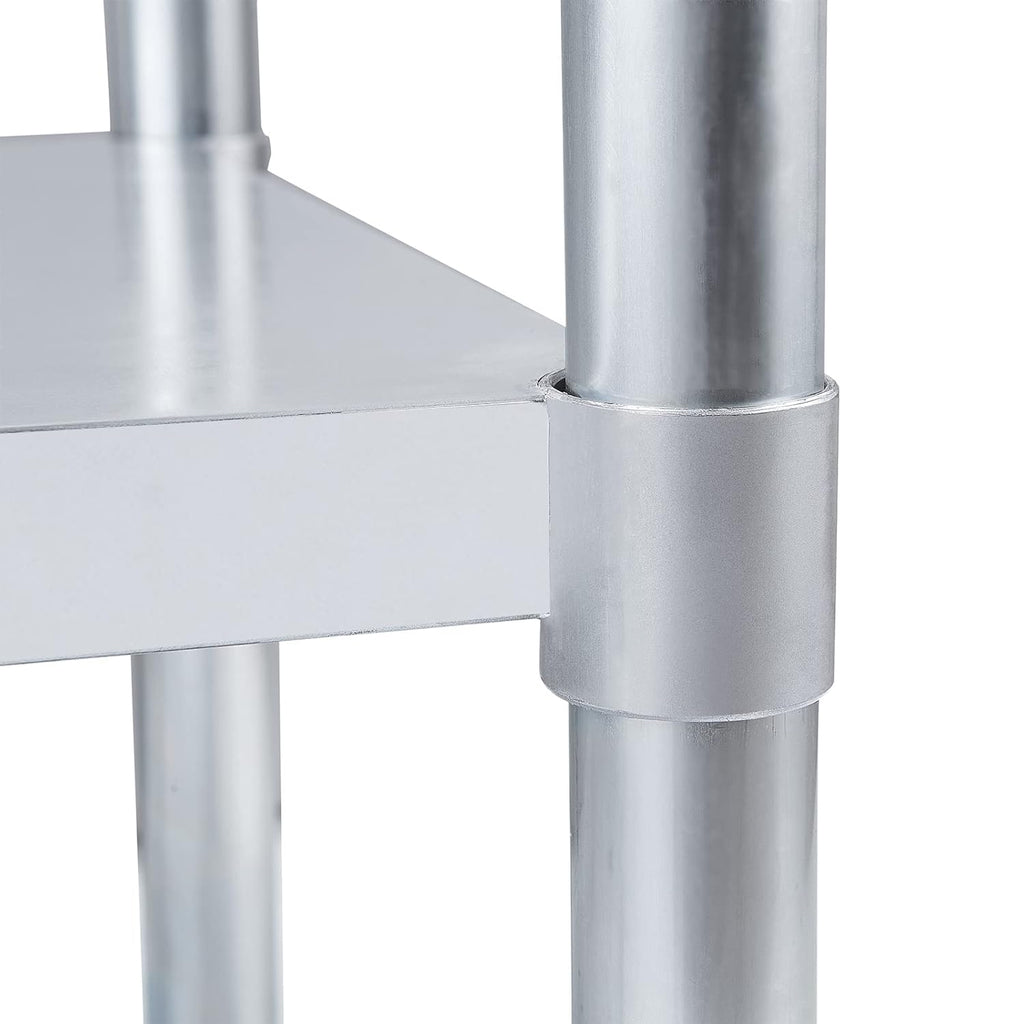 Stainless Steel Table 24 x 60 Inches with Caster Wheels and Undershelf Z18934
