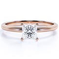 10k Rose Gold Princess Cut Moissanite Engagement Ring J5181