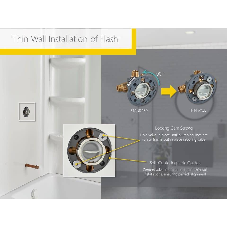 Brushed Nickel Shower Trim Kit with Cartridge B8045