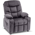 Velvet Recliner Chair with Cup Holders D899450