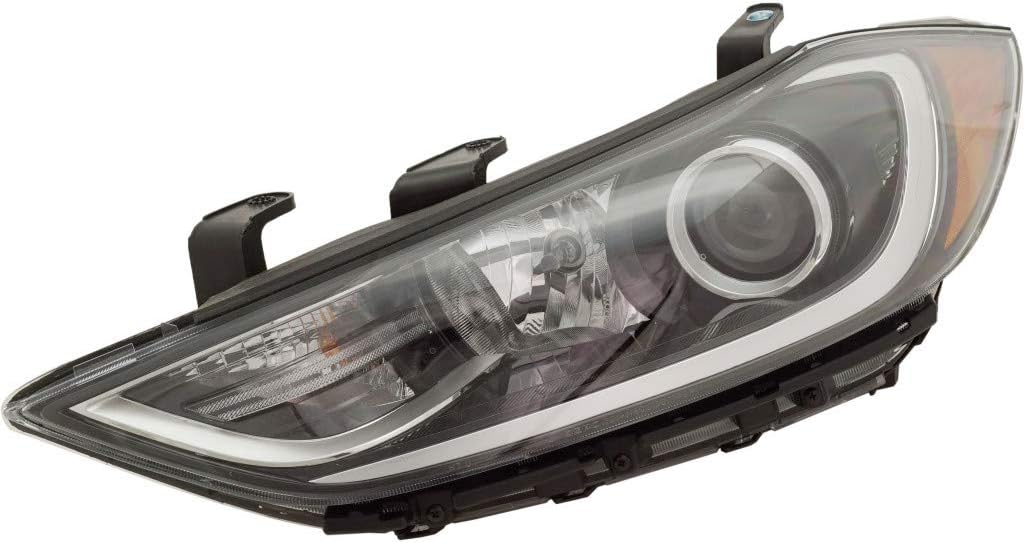 Passenger Side Headlight for Hyundai Elantra 2017 2018 K707