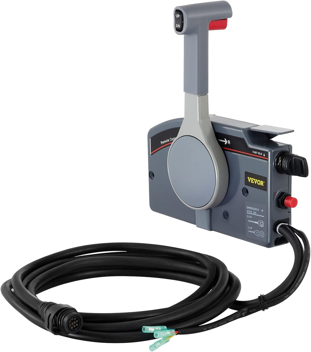 Outboard Remote Control Box Side Mount 10 Pin Cable 19.6 Feet Harness Z92051