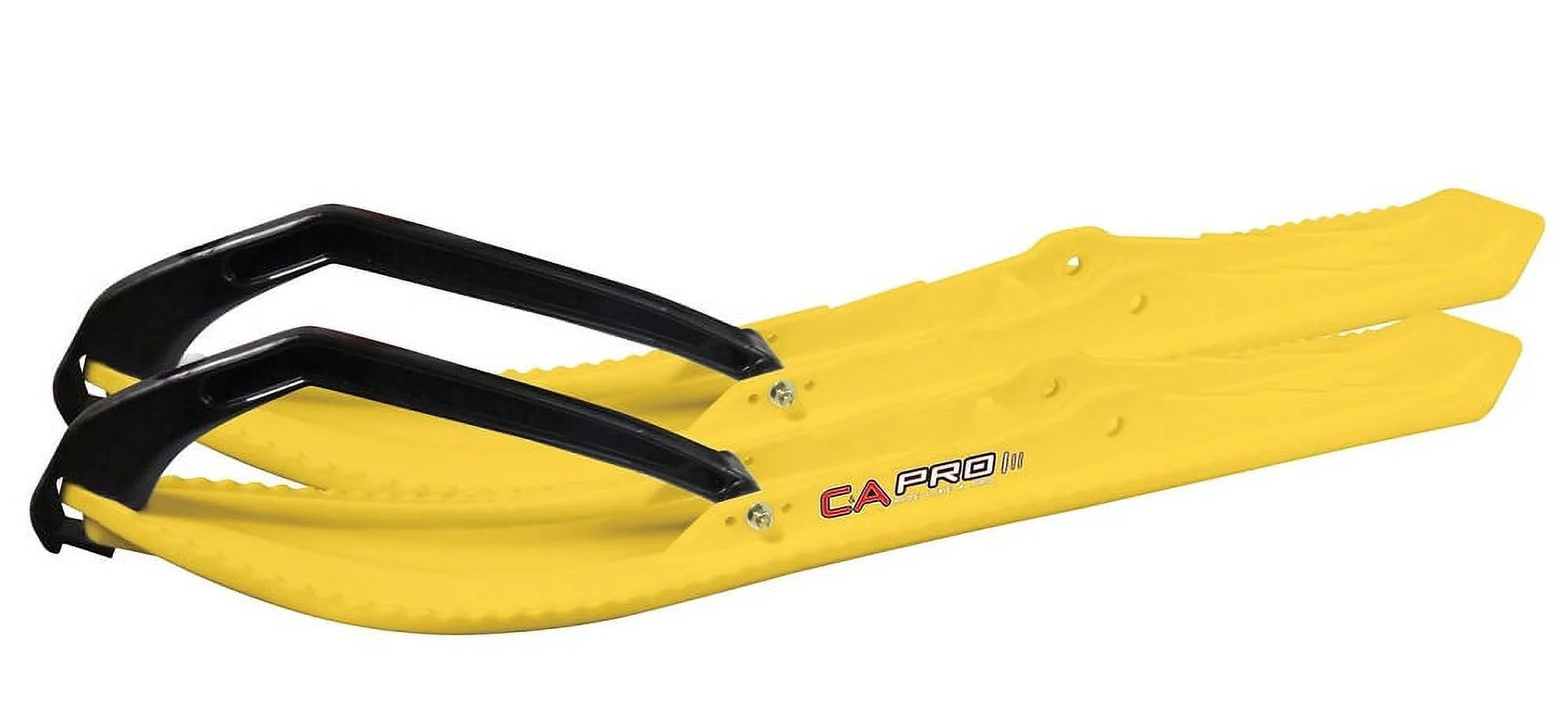 Yellow Snowmobile Skis with 8" Round Bars Complete Kit E6194