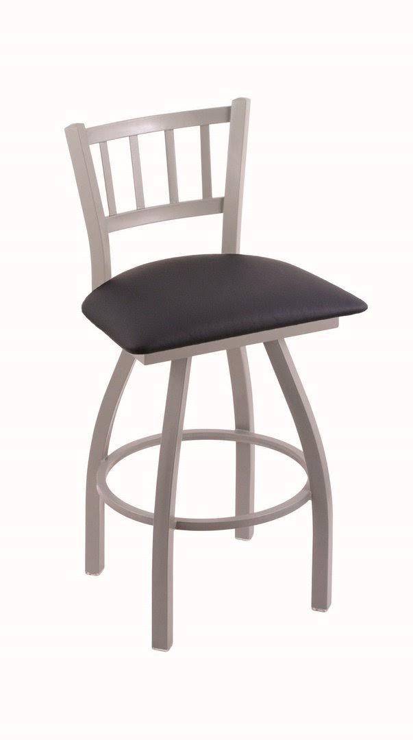 Swivel Counter Stool with Anodized Nickel Finish Q1532