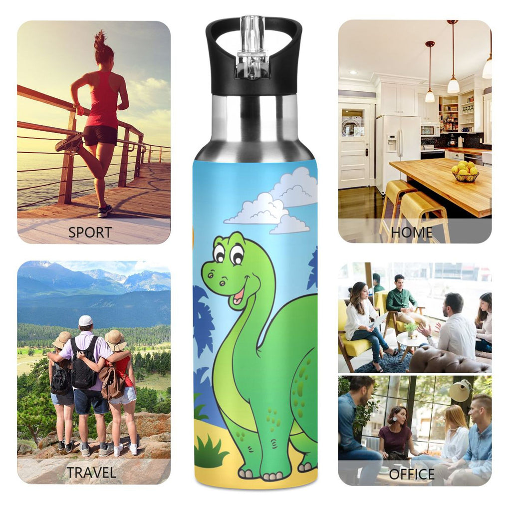 Stainless Steel Vacuum Insulated Water Bottle with Straw Lid 20 OZ G6758