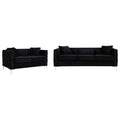Velvet Sofa Loveseat Chair Set C243