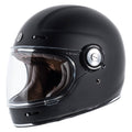 Matte Black Retro Full Face Helmet K946