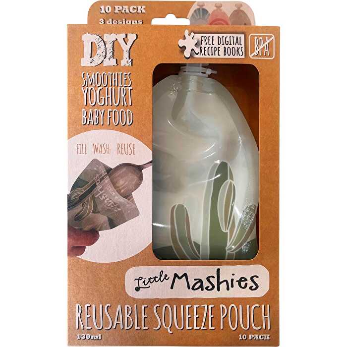 Reusable Squeeze Pouch 10x130ml Y1234
