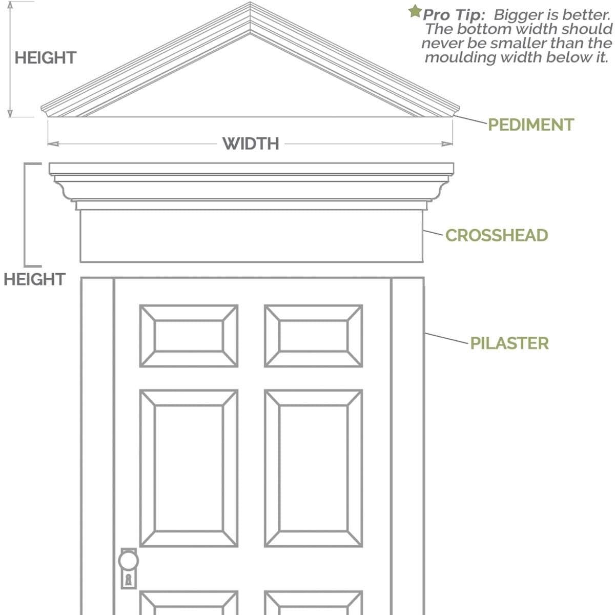 Plain PVC Pilaster with Standard Capital and Base (Pair) D1559