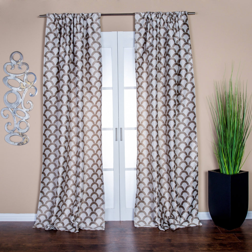 Beige/Taupe Jacquard Panel J153