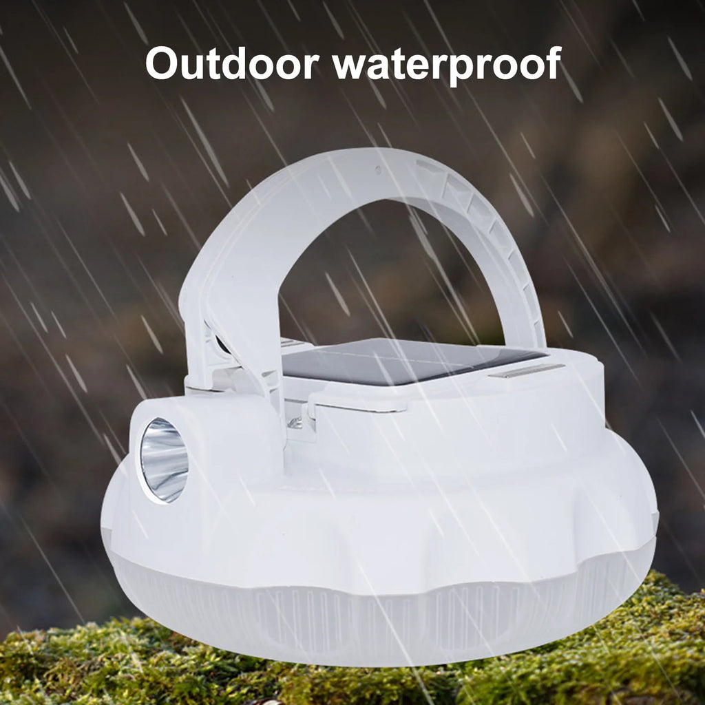 Outdoor Solar Camping Tent Hanging USB Rechargeable Flashlight S883