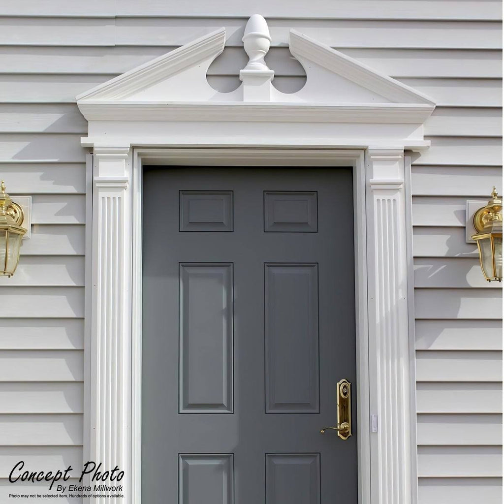 Peaked Cap 3 Spoke PVC Pediment U7112