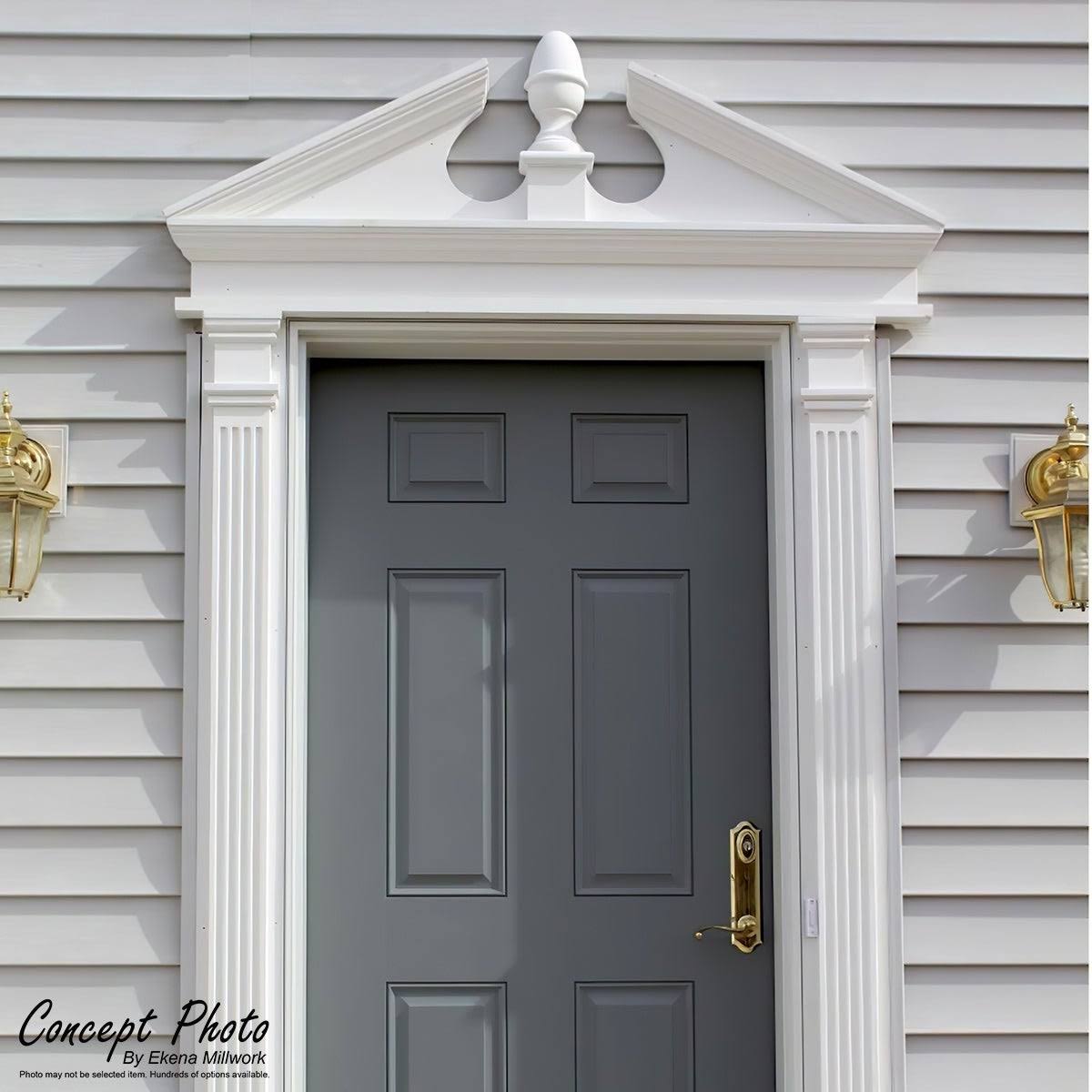 Peaked Cap 3 Spoke PVC Pediment U7112