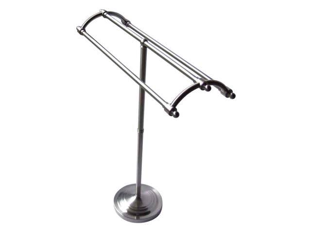 Vintage Satin Nickel Pedestal Towel Rack W6550
